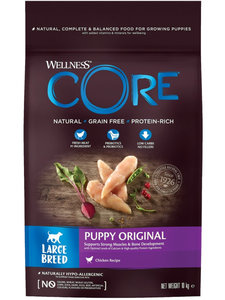 Корм Wellness Core для щенков крупных пород из курицы 10 кг