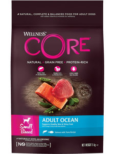 Корм Wellness Core для взрослых собак мелких пород из лосося с тунцом 5 кг