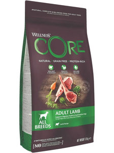 Wellness Core корм для взрослых собак всех пород, беззерновой, ягненок 10 кг